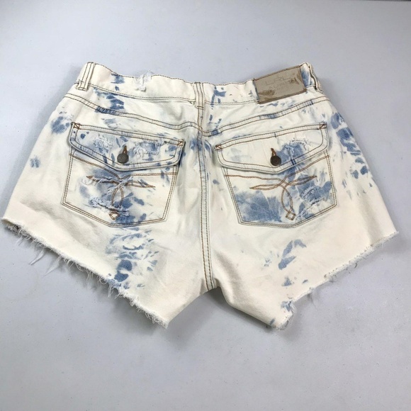 LRL RALPH LAUREN -  Cut-off Ripped Shorts Sz4 Ins 3.5 - Picture 2 of 8